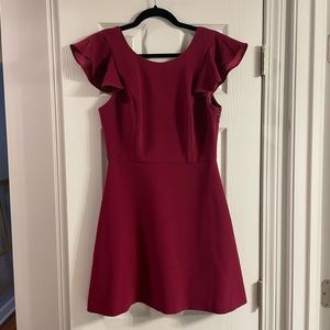 BCBG Burgundy Mini Dress